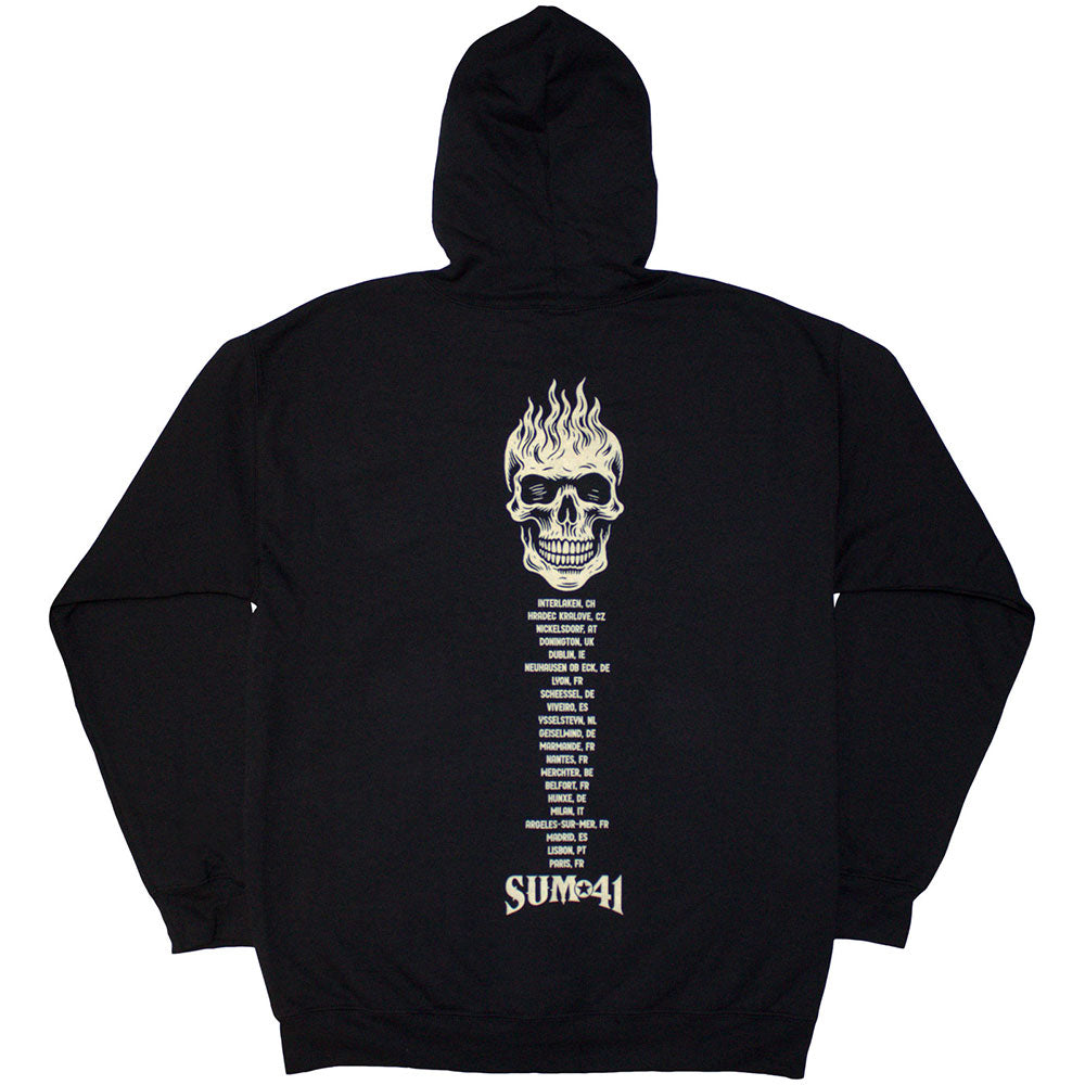 Sum 41 Zip Hoodie - Tour '24 Pocket Logo & Skull Back