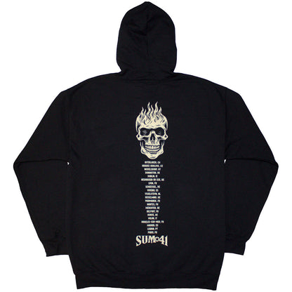 Sum 41 Zip Hoodie - Tour '24 Pocket Logo & Skull Back