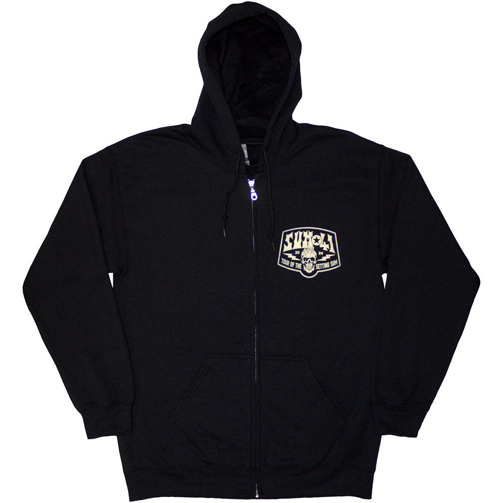 Sum 41 Zip Hoodie - Tour '24 Pocket Logo & Skull Back