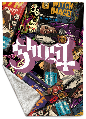 Rocksax Ghost Sherpa Fleece Blanket - Magazines