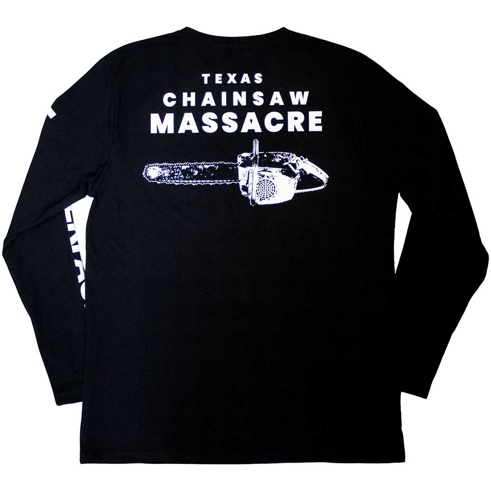 Texas Chainsaw Massacre Long Sleeve T Shirt - Leather Face