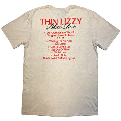 Thin Lizzy T Shirt - Black Rose Tracklist