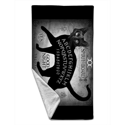 Rocksax X Alchemy Towel - Black Cat Spirit Board