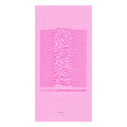 Rocksax Joy Division Towel - Unknown Pleasures Pink