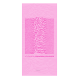 Rocksax Joy Division Towel - Unknown Pleasures Pink