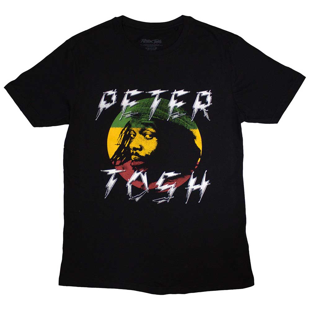 Peter Tosh T Shirt - Lightning Logo