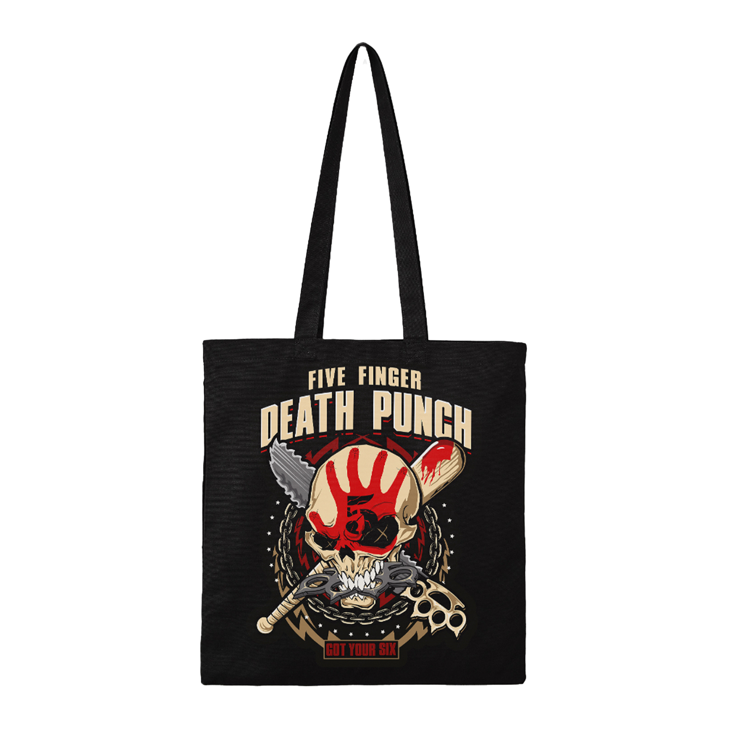 Rocksax Five Finger Death Punch Tote Bag - Got Your Six