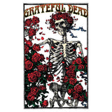 Grateful Dead Posters - Textile - Skeleton & Rose