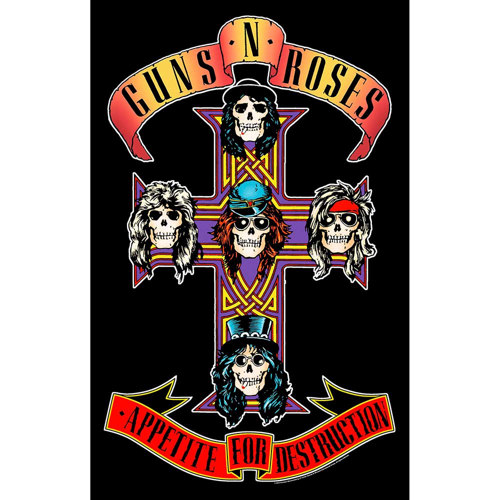 Guns N Roses Posters - Textile - Appetite For Destruction