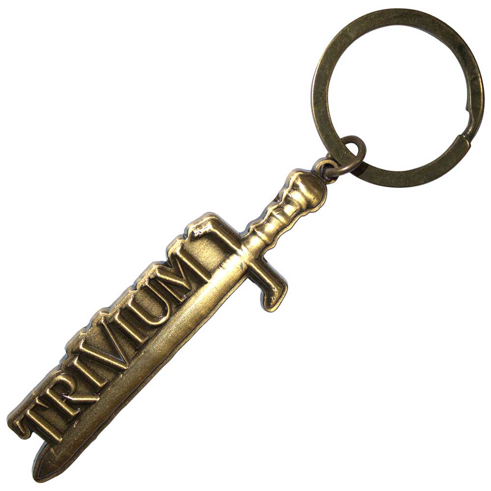 Trivium Standard Keychains - Gold Sword
