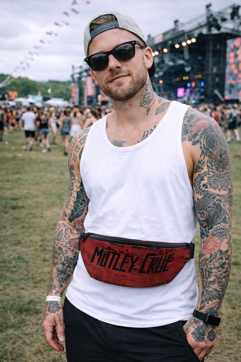 Rocksax Mötley Crüe Bum Bag (Fanny pack) - Girls Live