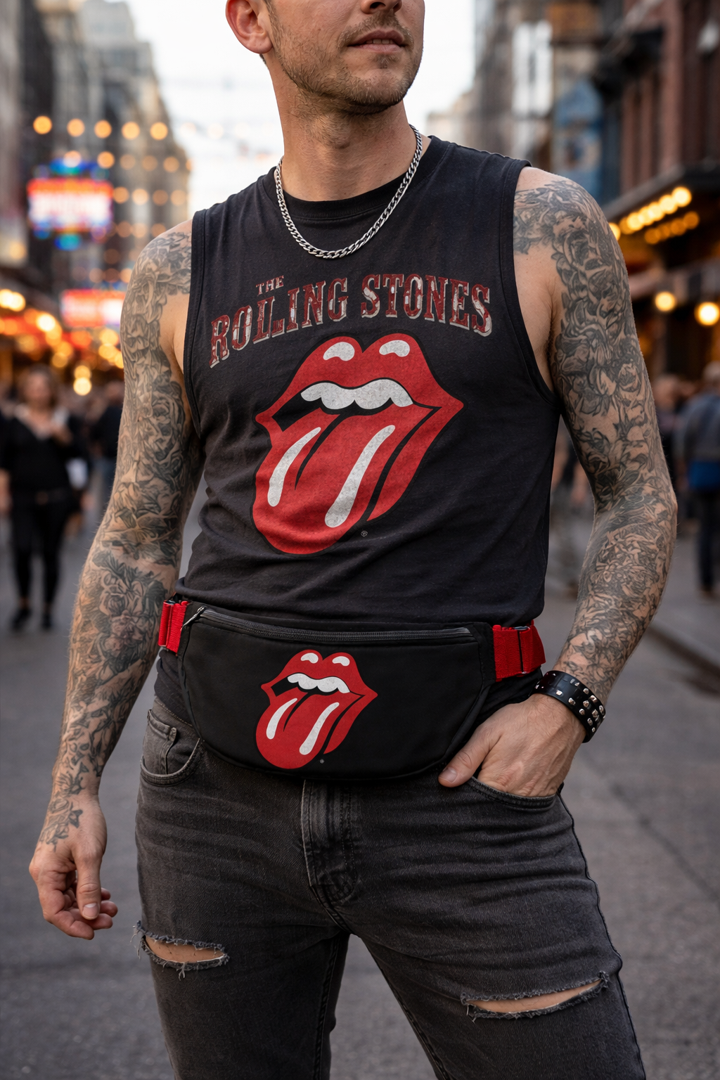 Rocksax The Rolling Stones Bum Bag (Fanny Pack) - Classic Tongue