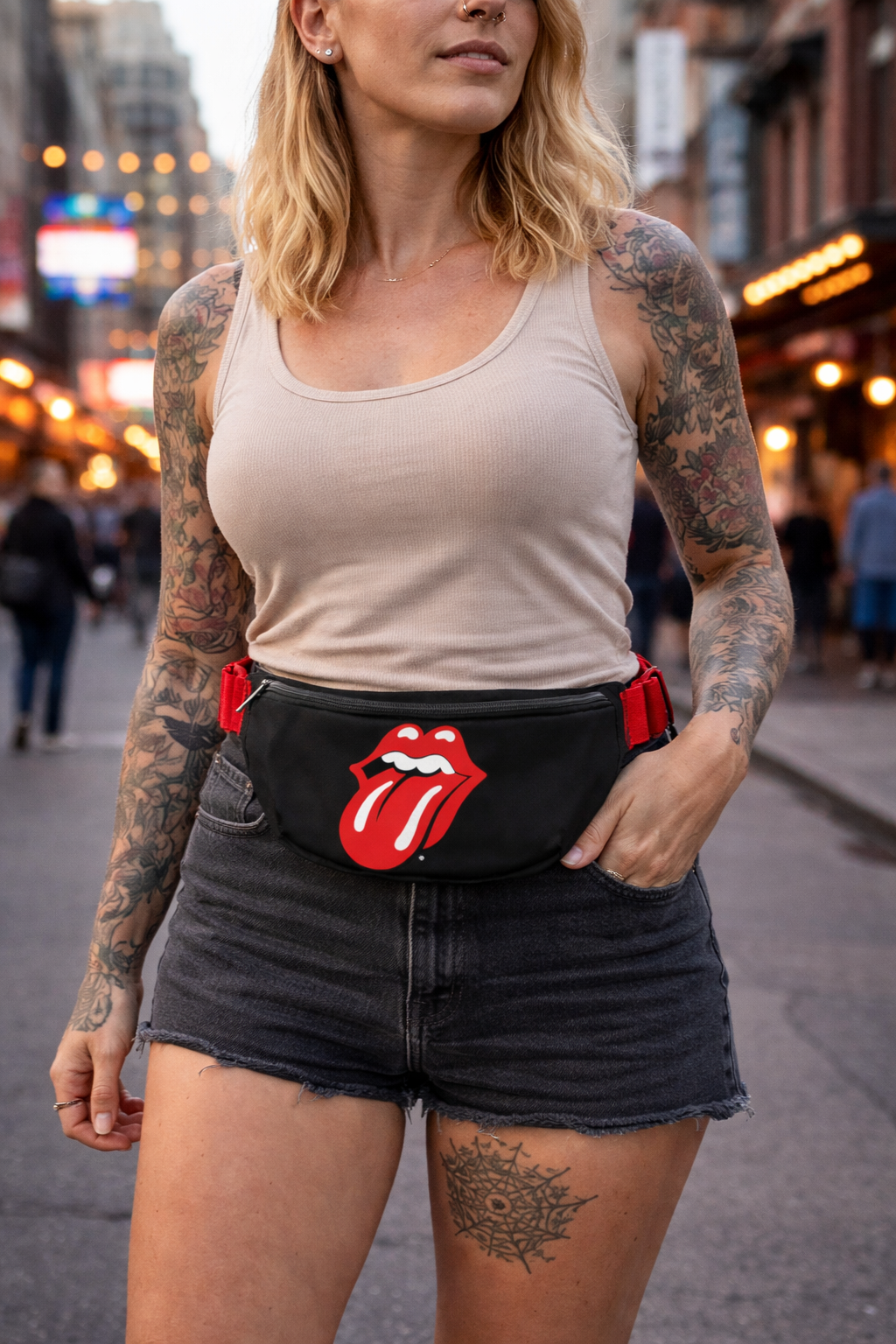 Rocksax The Rolling Stones Bum Bag (Fanny Pack) - Classic Tongue