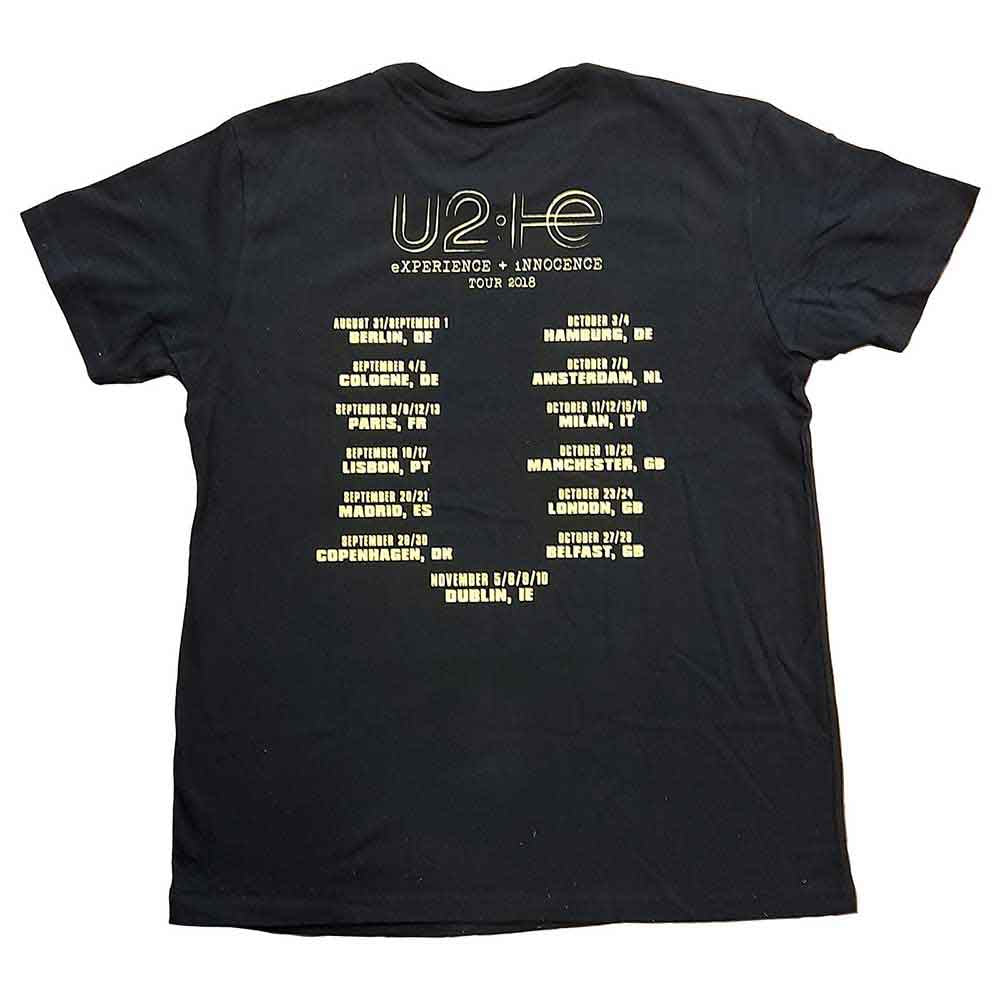 U2 T Shirt - Logo 2018 Back Print