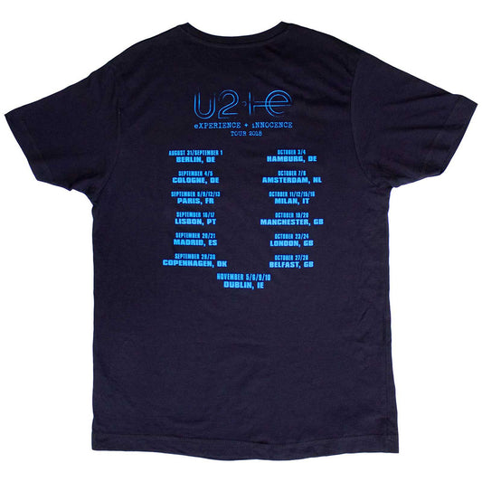 U2 T Shirt - Logo E+I 2018 Tour Dates