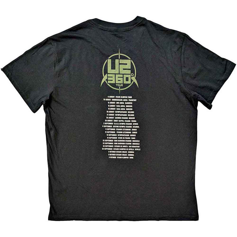 U2 T Shirt - 360 Degree Tour 2010 Band Photo