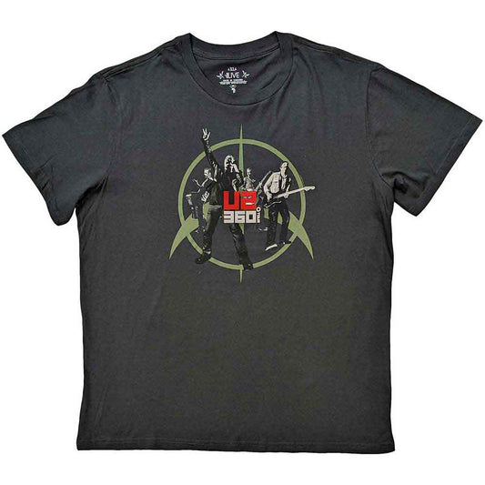 U2 T Shirt - 360 Degree Tour 2010 Band Photo