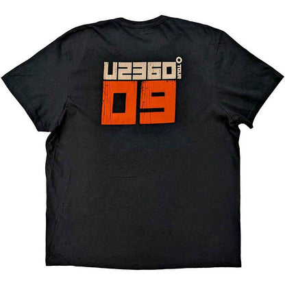 U2 T Shirt - 360 Degree Tour 2009 Orange Logo