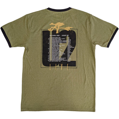 U2 T Shirt - Joshua Tree Europe 1987 Ringer