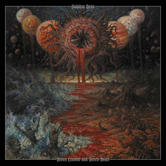 Sulphur Aeon LP - Seven Crowns And Seven Seals (Red/ Black Vinyl) | Buy Now For 74.99