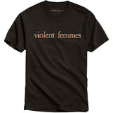 Violent Femmes T Shirt - Salmon Pink Vintage Logo