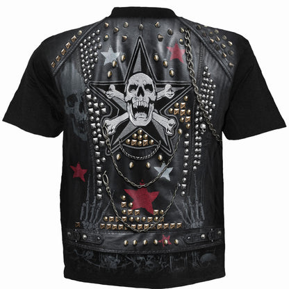 GOTH METAL - Allover T-Shirt Black