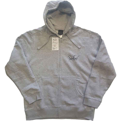 Pink Floyd The Wall Zip Hoodie - The Wall Faded Hammers Logo
