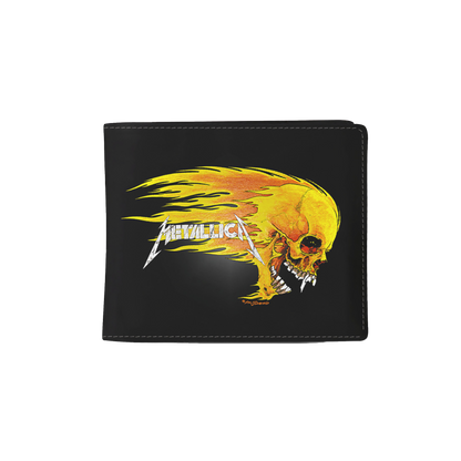 Rocksax Metallica Wallet - Pushead Flame  | Buy Now For 19.99