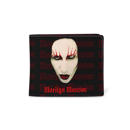 Rocksax Marilyn Manson Wallet - Logo / Red Lips  | Buy Now For 19.99