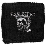 The Exploited Embroidered Wristband - Mohican Skull