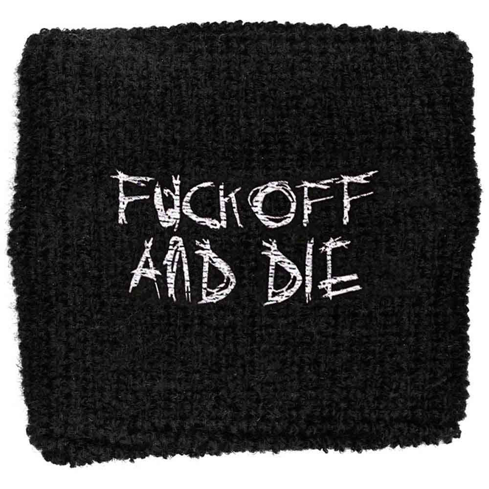 Darkthrone Wrist Bands - Sweat - Fuck Off And Die