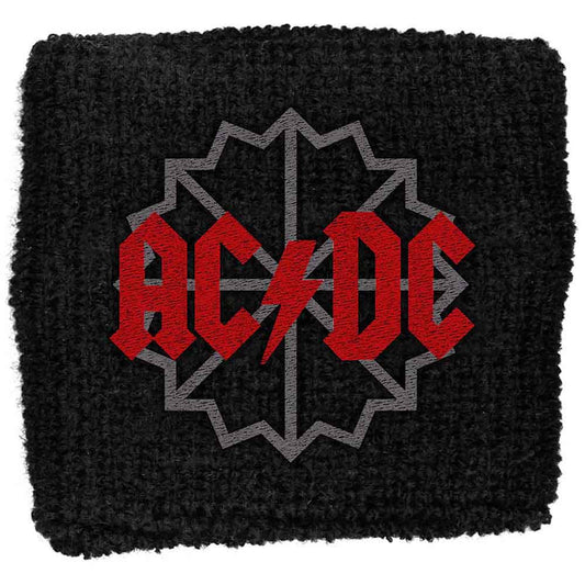 AC/DC Wrist Bands - Sweat - Black Ice Logo
