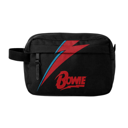 Rocksax David Bowie Wash Bag - Lightning Black