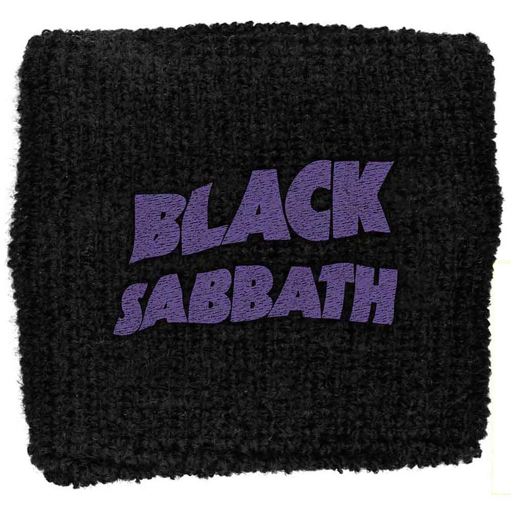 Black Sabbath Wrist Bands Sweat - Purple Wavy Logo