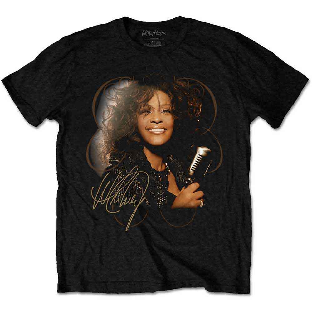 Whitney Houston T Shirt - Vintage Mic Photo