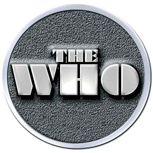 The Who Pin Badge - Stencil Logo HiChrome