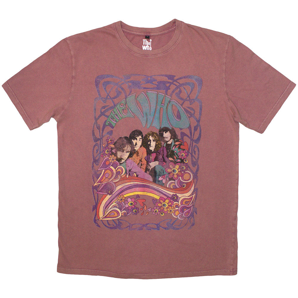 The Who T Shirt - Psych Floral Stone Wash