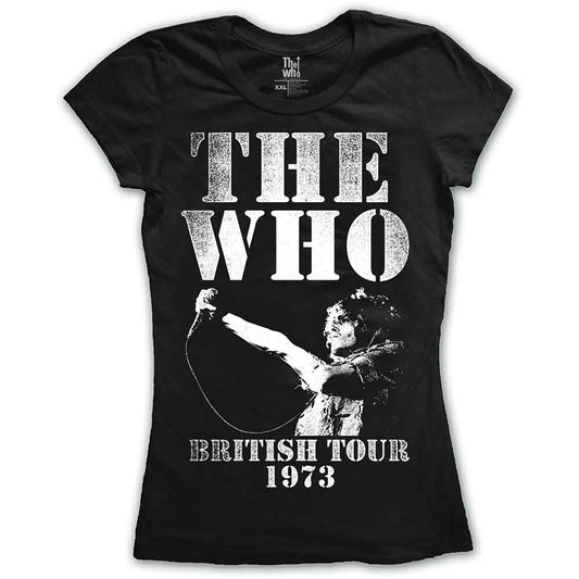 The Who Woman's T Shirt - British Tour 1973