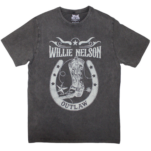 Willie Nelson T Shirt - Outlaw Stone Wash | Buy Now For 24.99