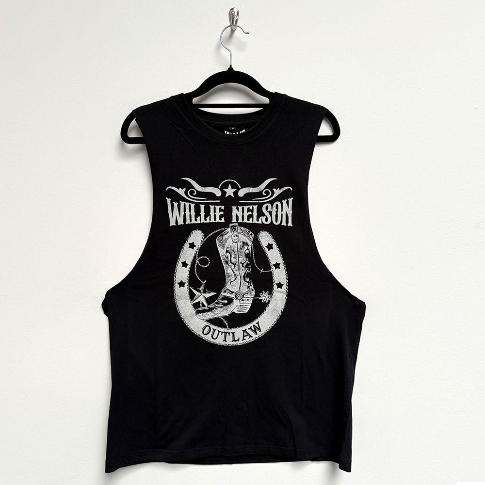 Willie Nelson Vest Top - Outlaw | Buy Now For 24.99
