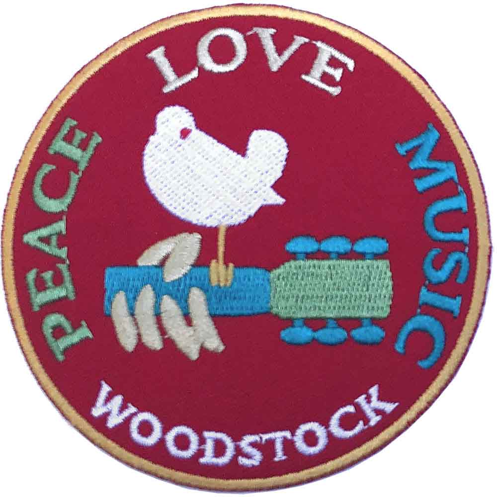 Woodstock Patches - Iron On - Peace Love Music