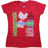 Woodstock Woman's T Shirt - Vtge Classic Poster