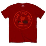 Woodstock T Shirt - Love Peace Music