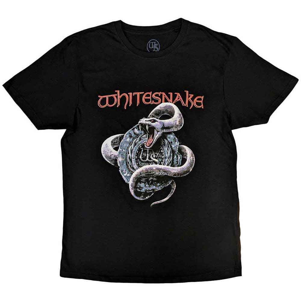 Whitesnake T Shirt - Silver Snake