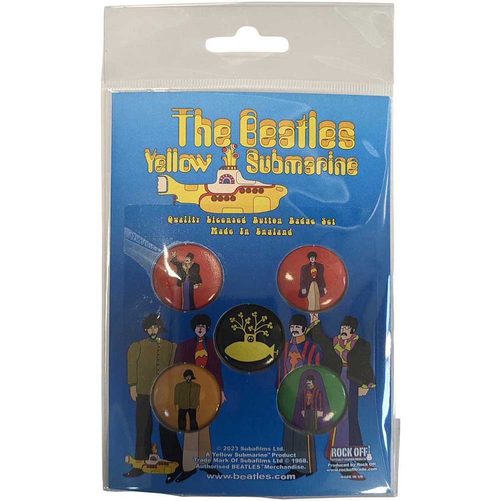 The Beatles Plastic Pin Badge - Yellow Submarine