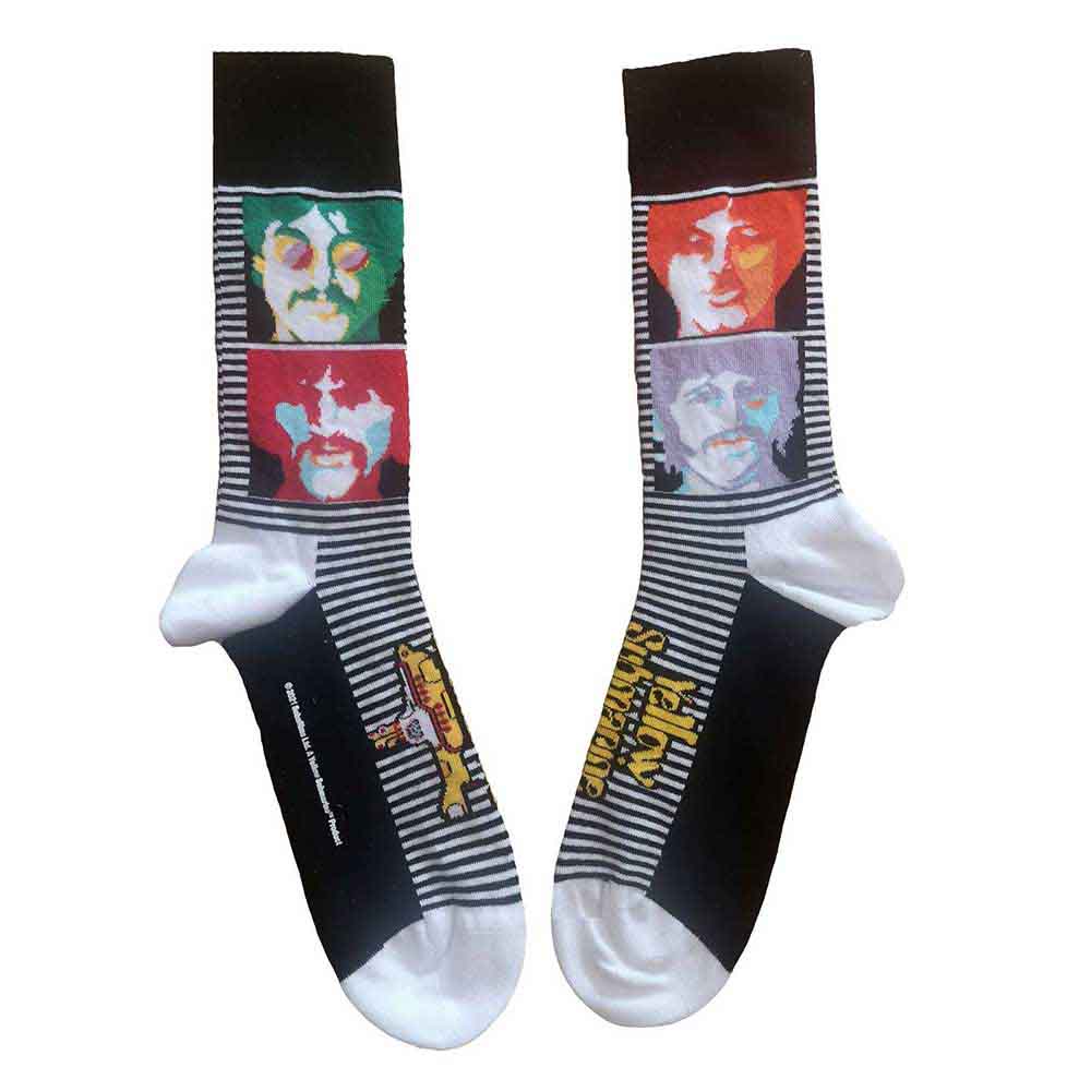 The Beatles Socks - Sea Of Science Faces Colour