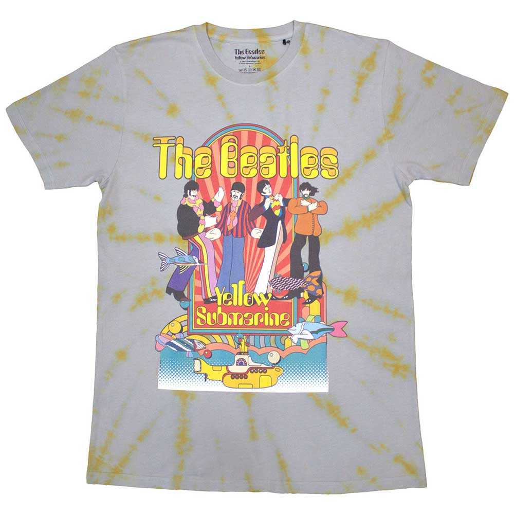 The Beatles T Shirt - Yellow Submarine Band & Fish