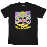 The Beatles T Shirt - Yellow Submarine Heads in Circles v2