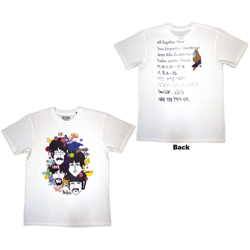 The Beatles T Shirt - Yellow Submarine Heads Collage / Atn | Buy Now For 24.99