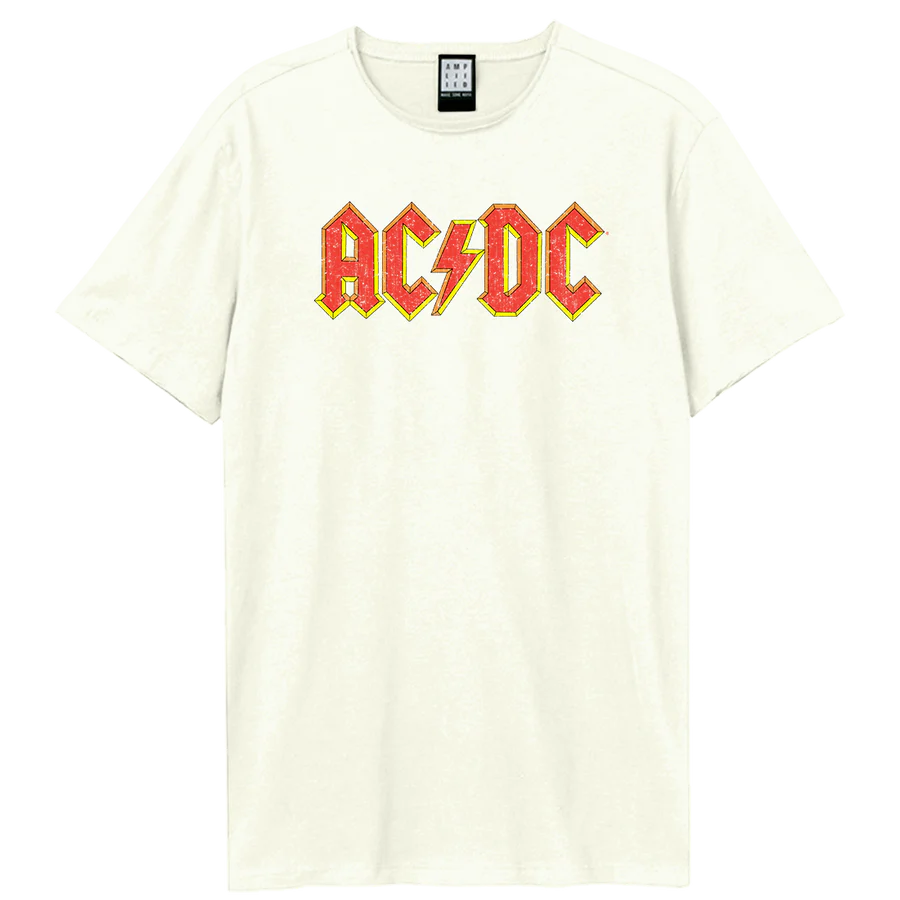 AC/DC T Shirt - Logo Amplified Vintage